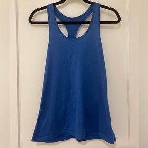 Nike blue racer-back tank-top